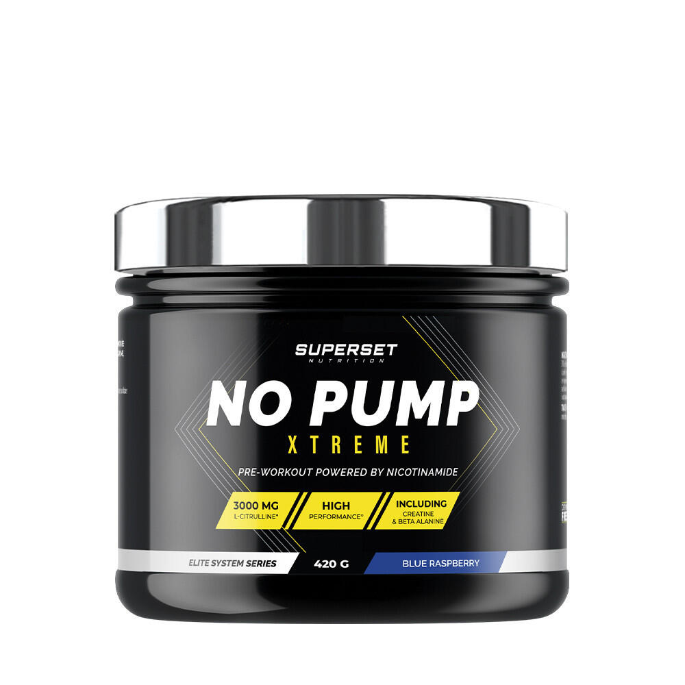 Superset Nutrition - Preworkout | No Pump Xtreme (420g) | Blue Raspberry - Pre-workout - No Size - Decathlon