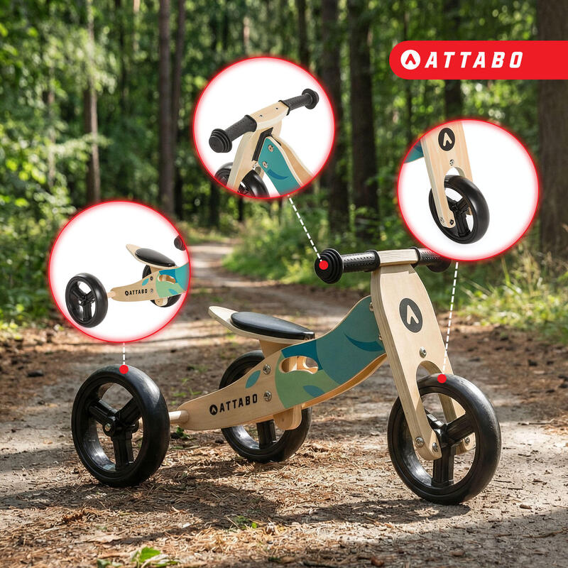 Velociped biciclete de oras copii Ride 2w1, albastru