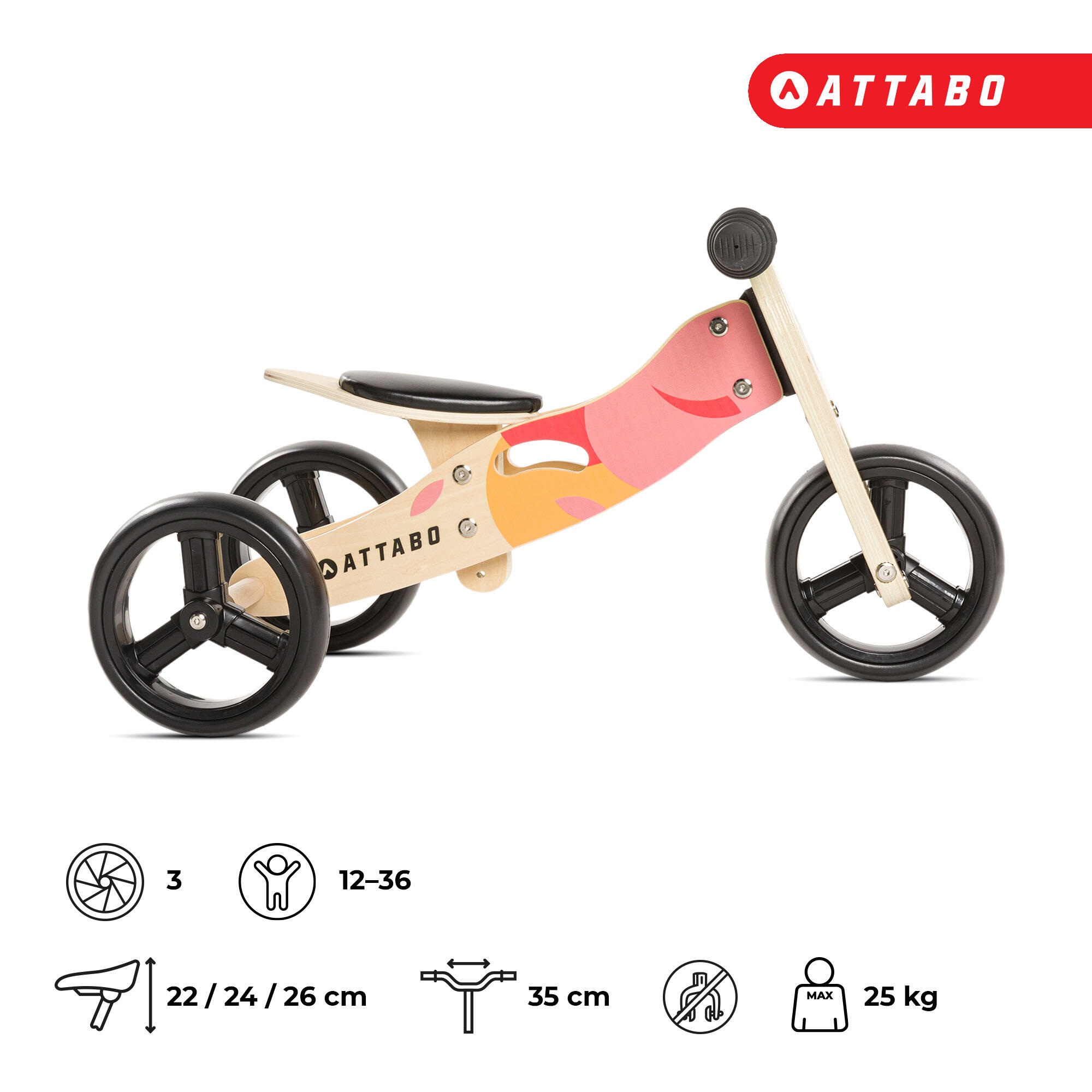 Draisienne ATTABO Ride 2en1 7" 6/7