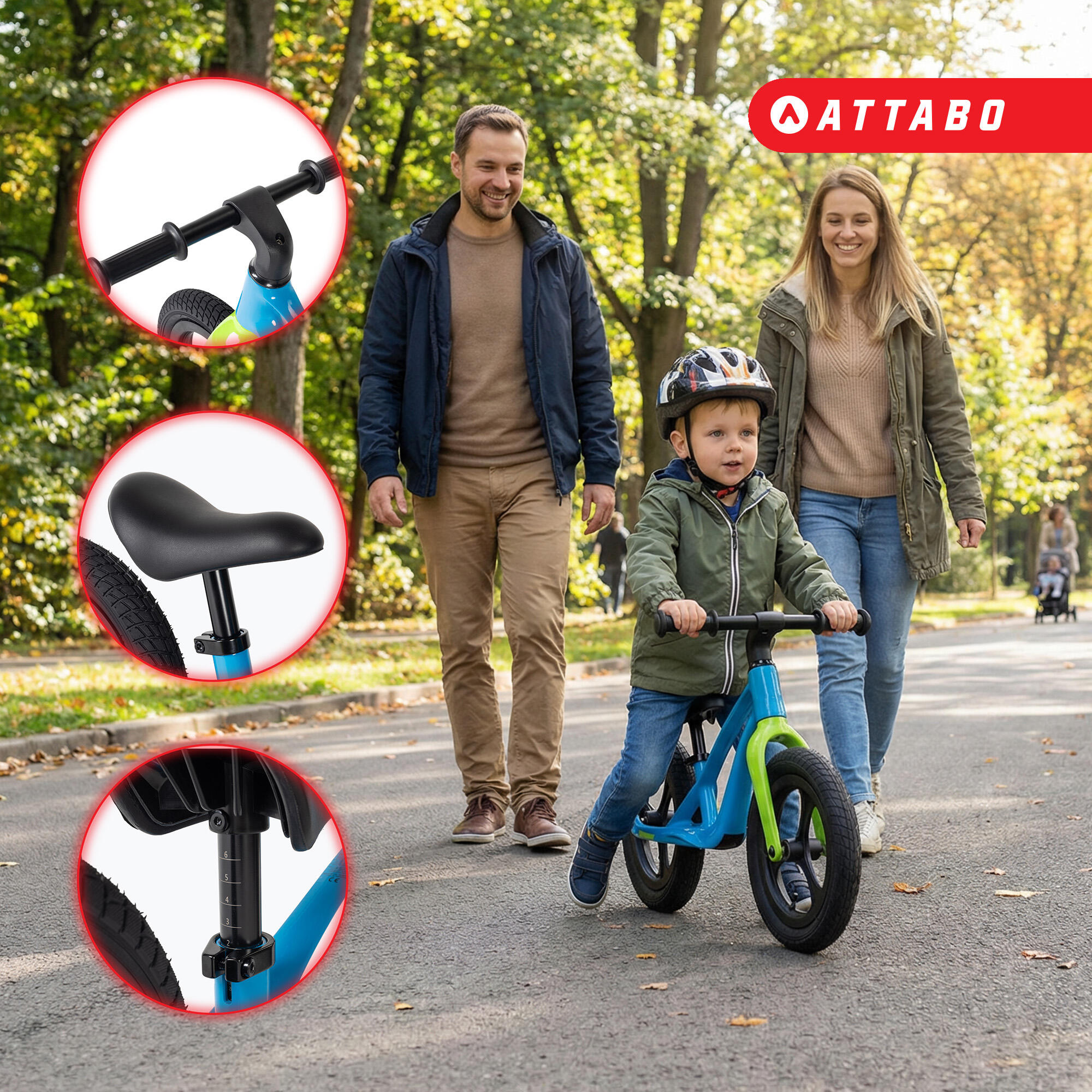 Bicicleta sin pedales ATTABO Brisk S 4/7