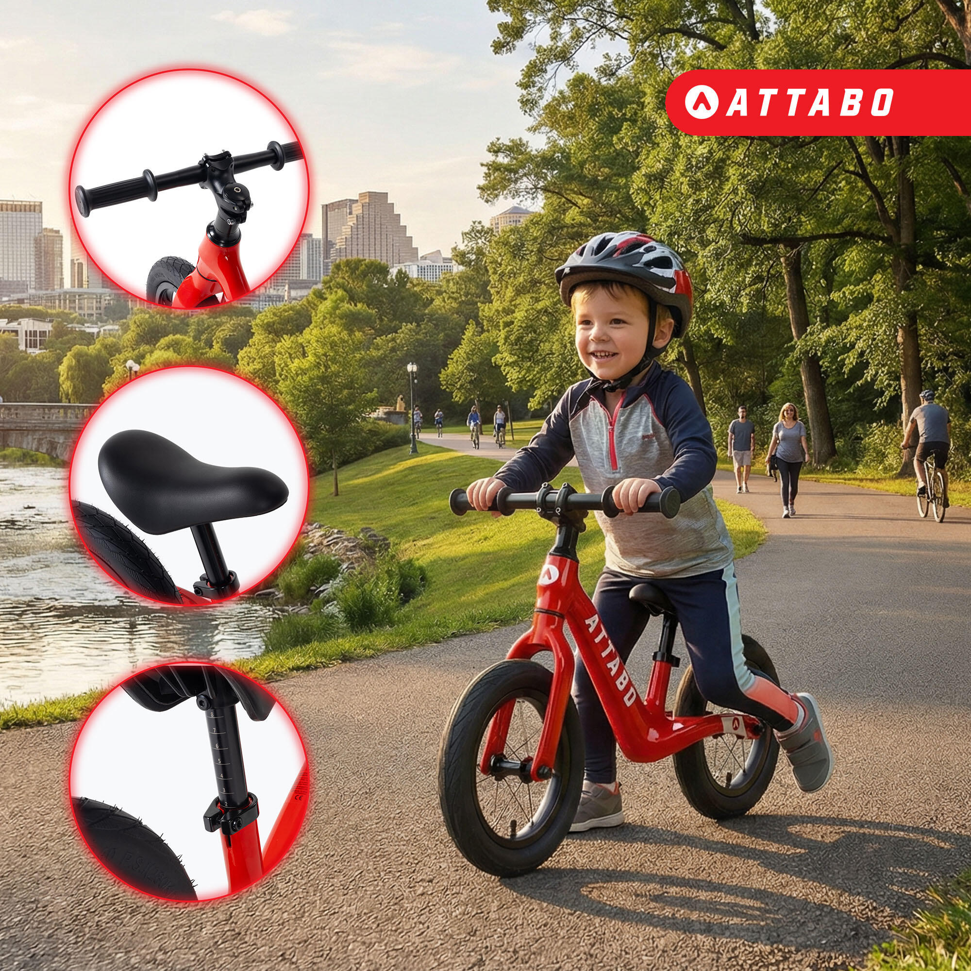Bicicletta senza pedali ATTABO Brisk 4/7