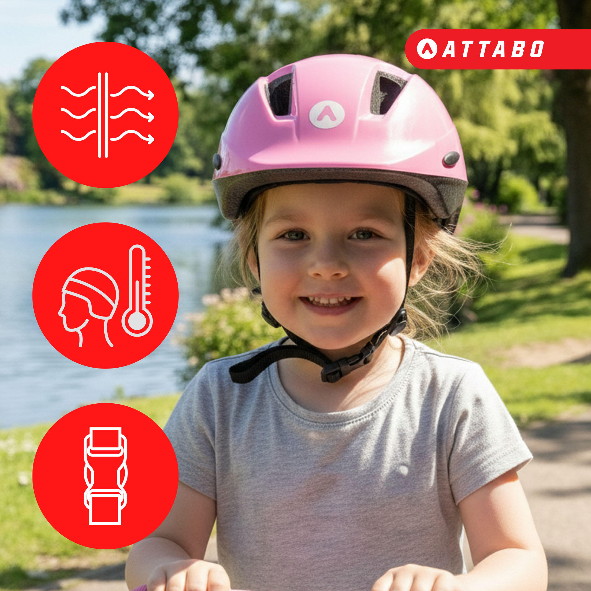 Casco da bici per bambini ATTABO Hinge 3/7