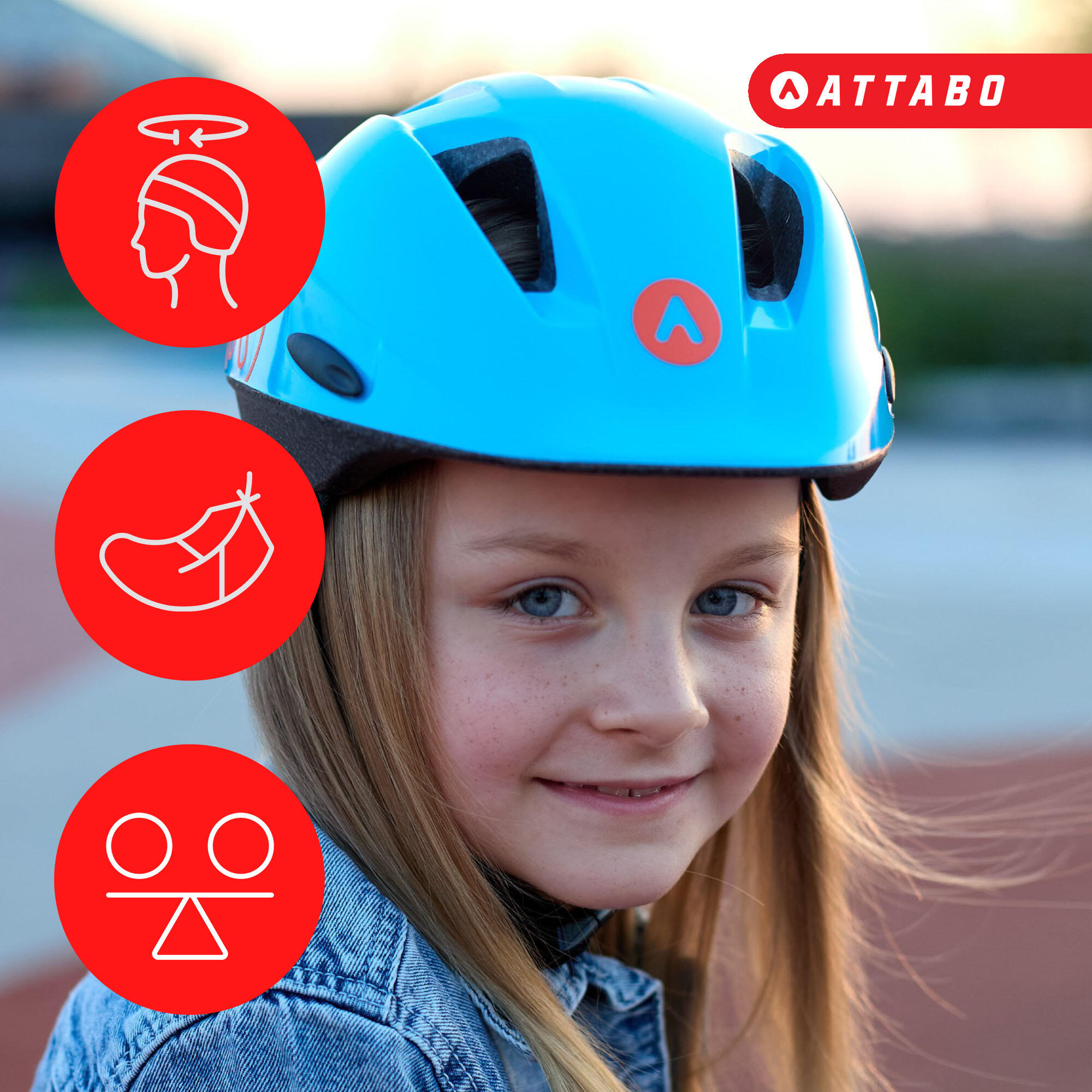 Kinderfahrradhelm ATTABO Hinge 2/7