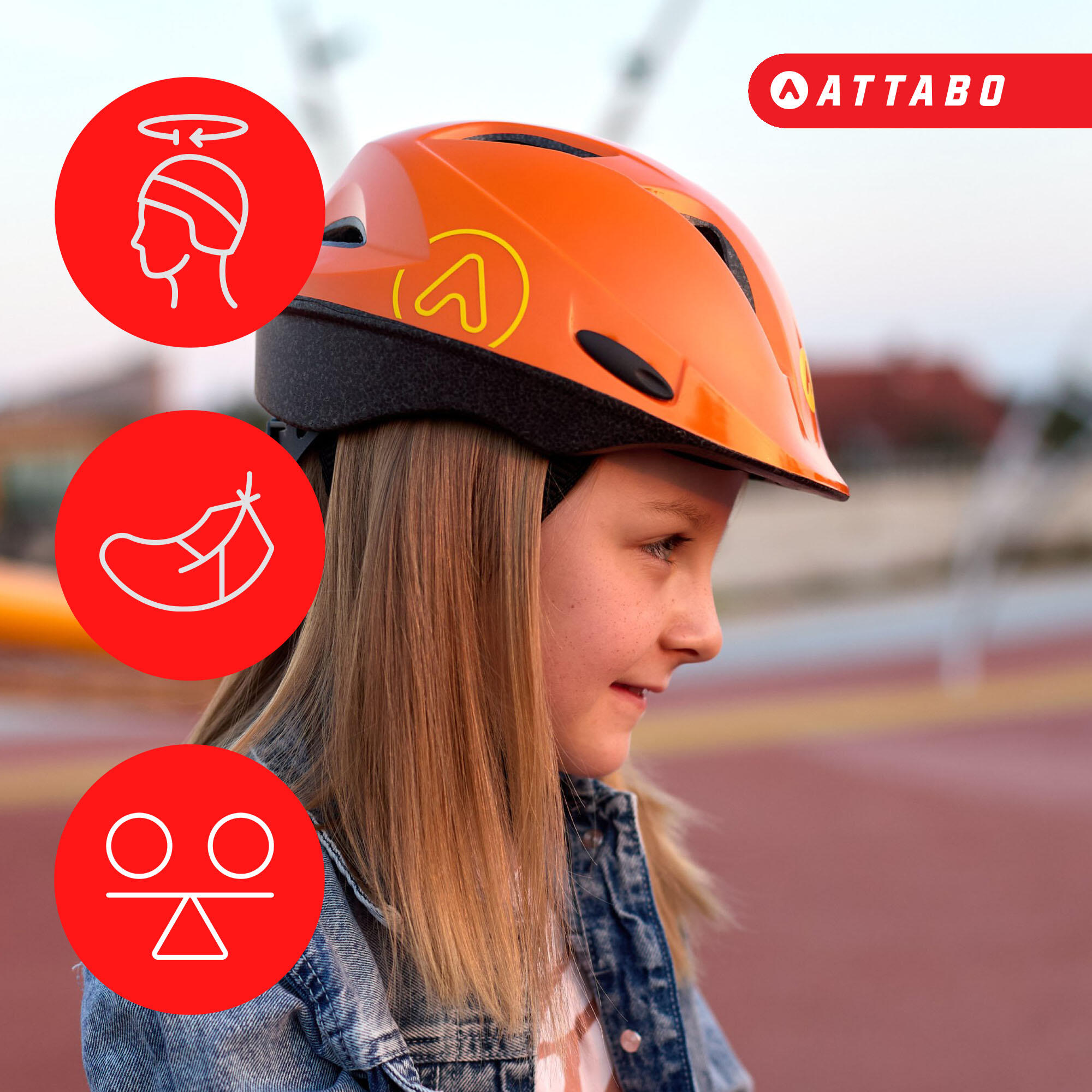 Casco de bicicleta para niños ATTABO Hinge 2/6