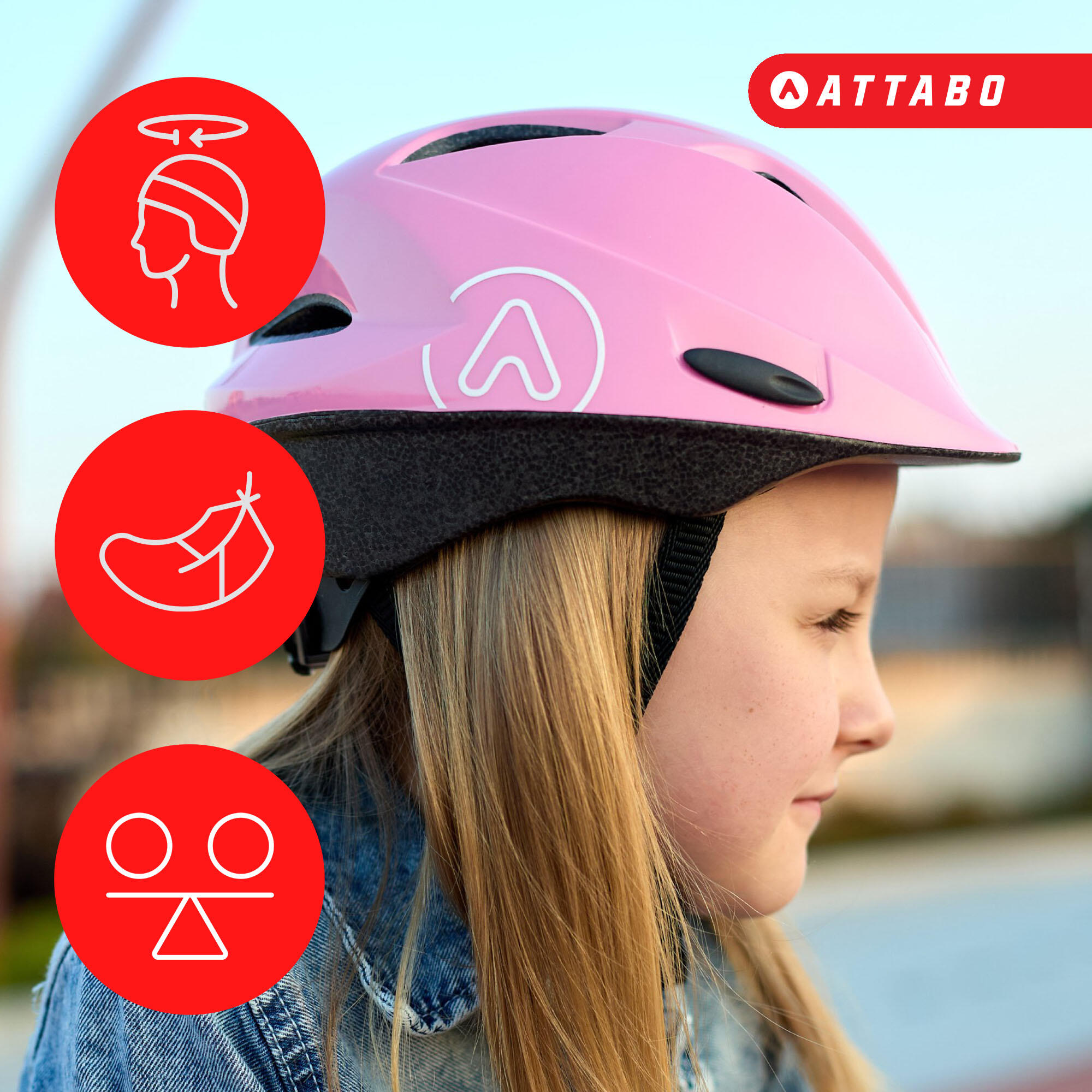 Casco da bici per bambini ATTABO Hinge 2/7