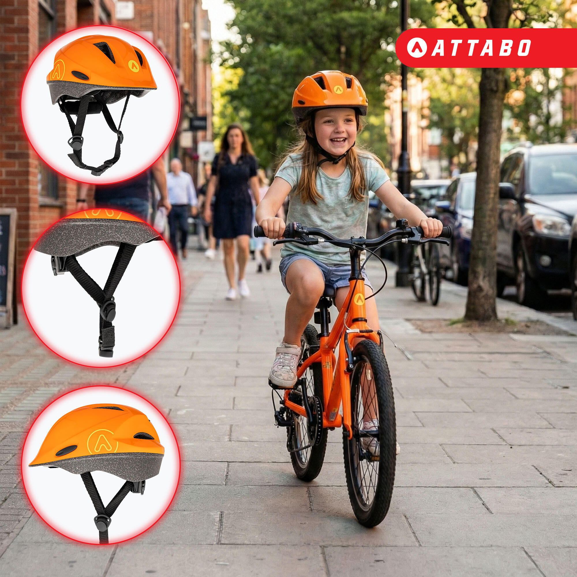 Casco de bicicleta para niños ATTABO Hinge 5/6