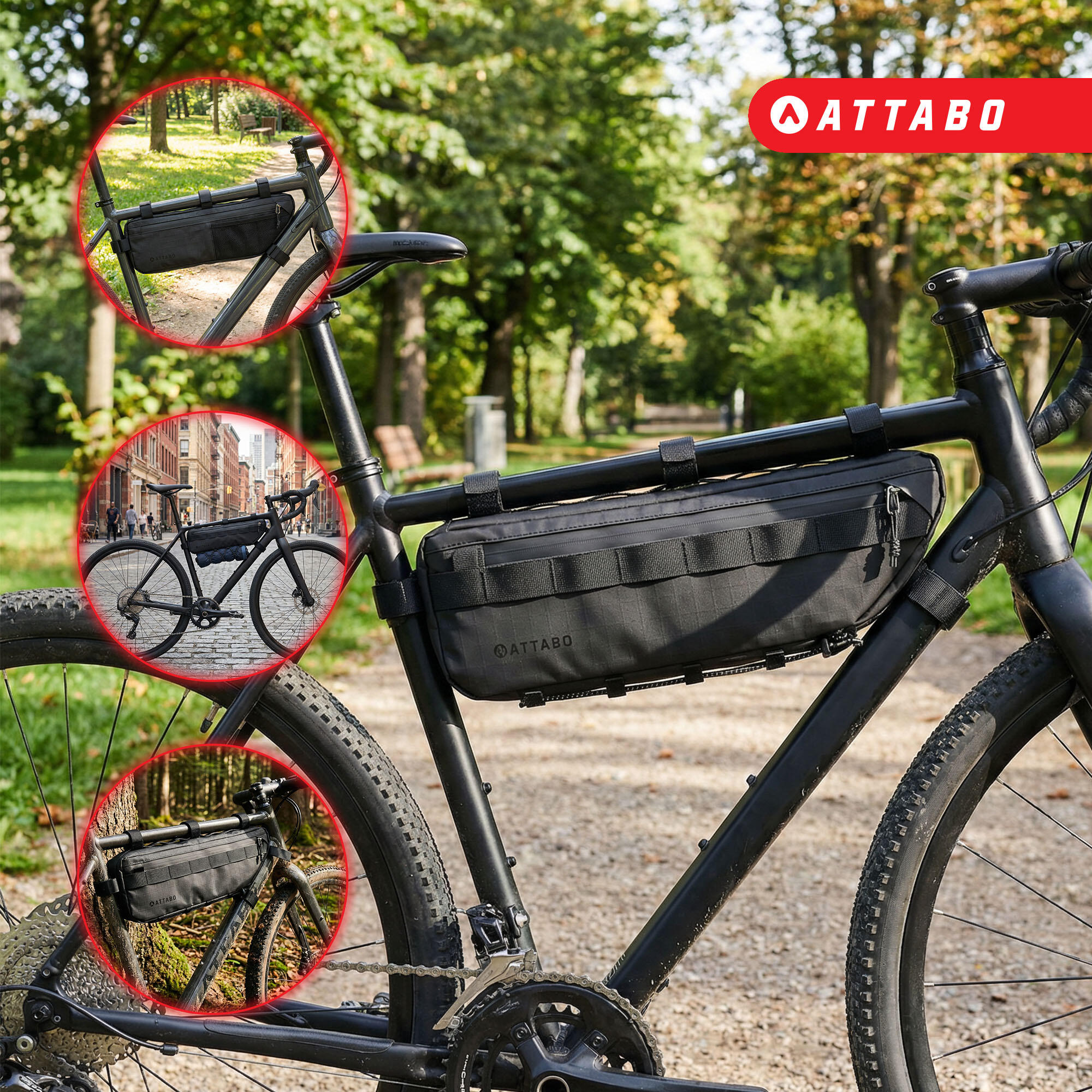 Fietstas onder het frame ATTABO Underra S 2 l zwart 2 l 5/6