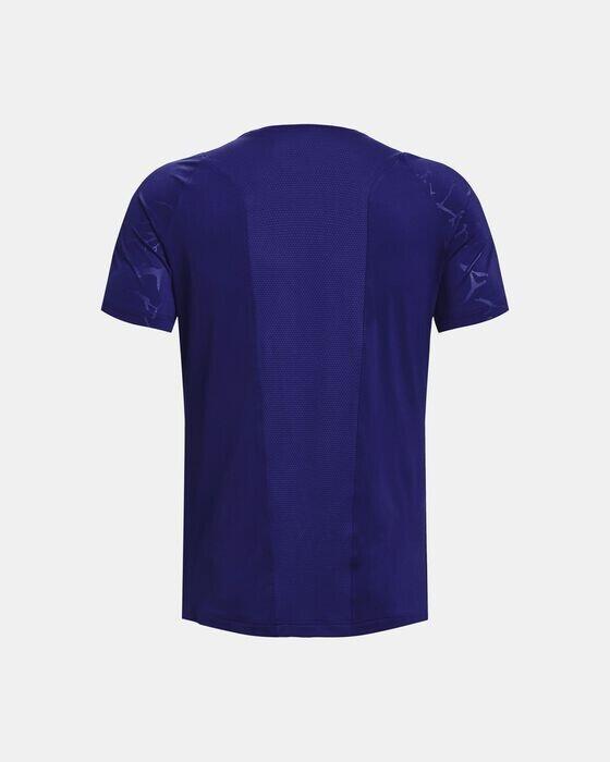 T-shirt training Under Armour UA RUSH Vent 1376790 bleu 3/6