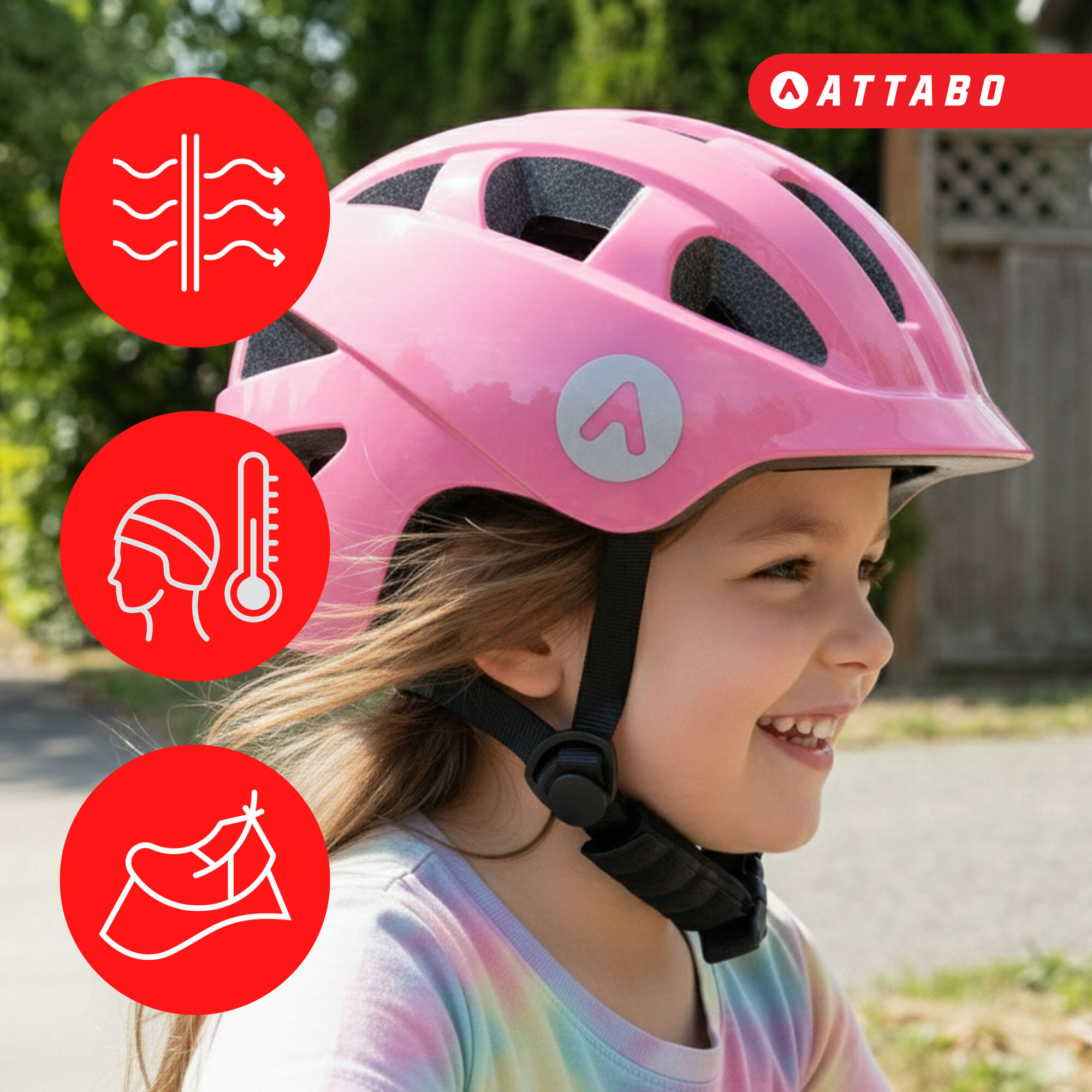Casque de vélo enfant ATTABO K200 3/7