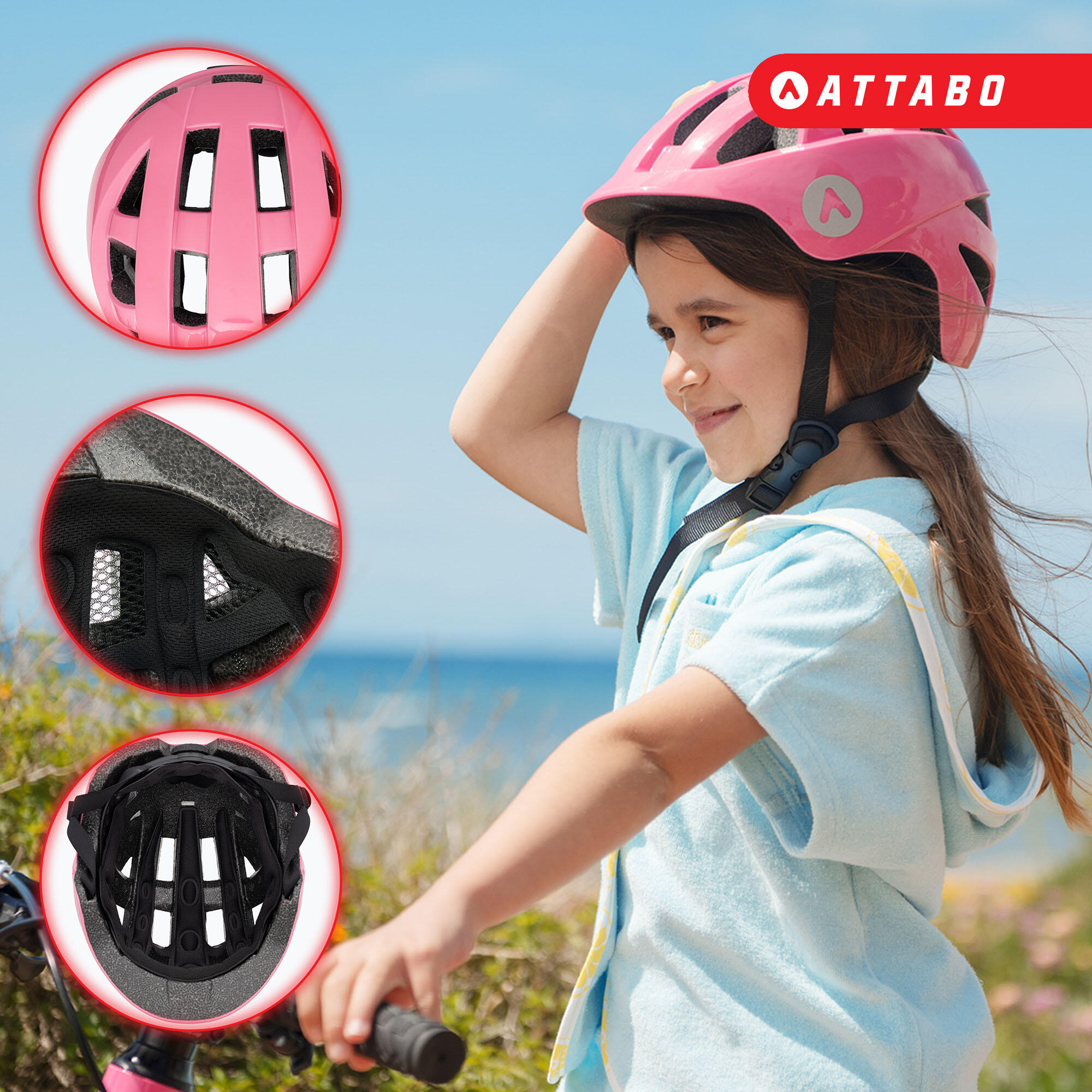 Casque de vélo enfant ATTABO K200 5/7
