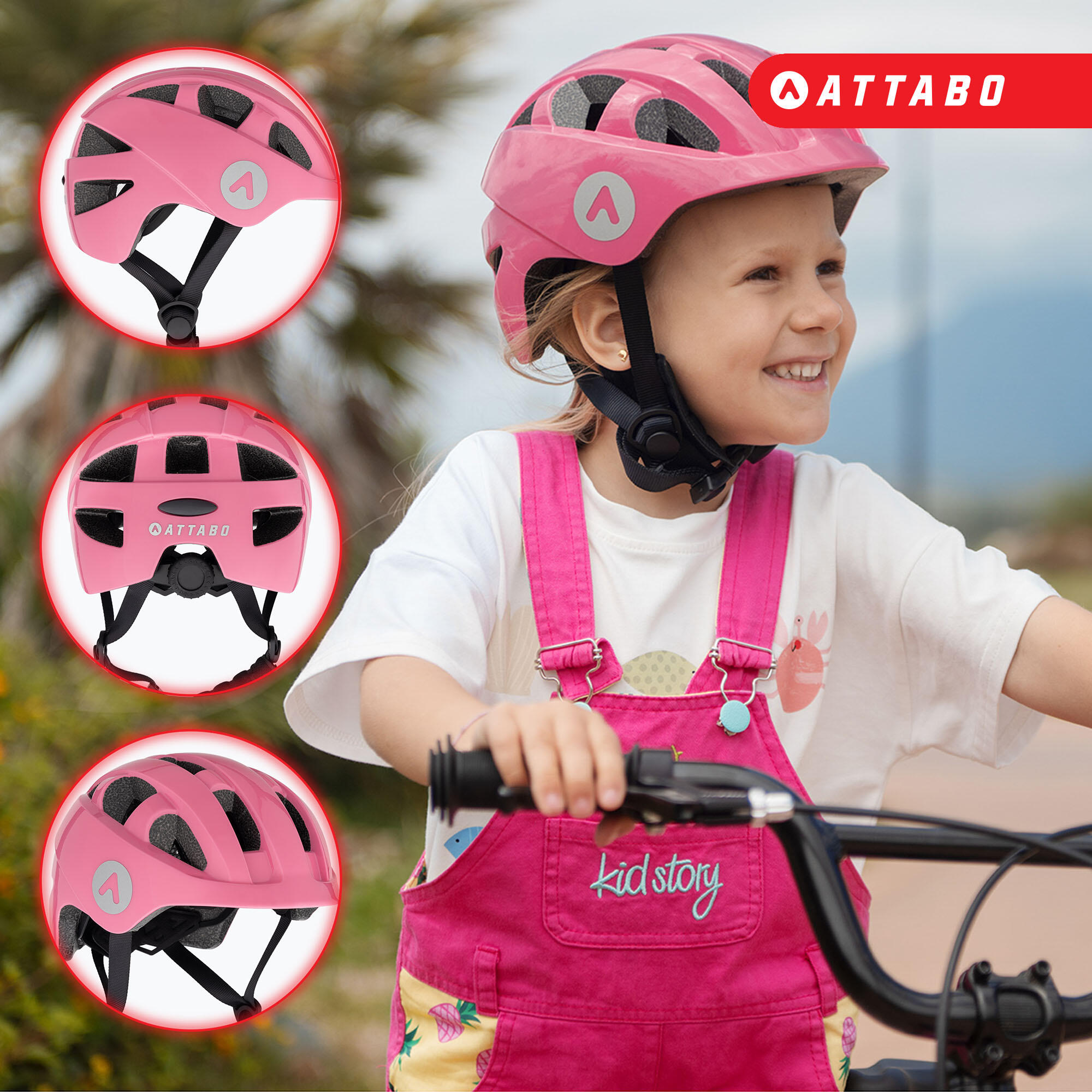 Casque de vélo enfant ATTABO K200 4/7