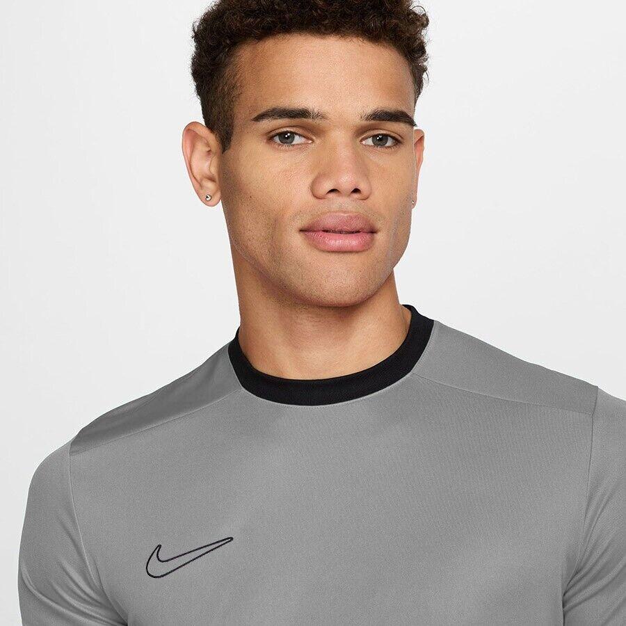 T-shirt training Nike Academy 25 Dri‑FIT gris polyester recyclé 3/5