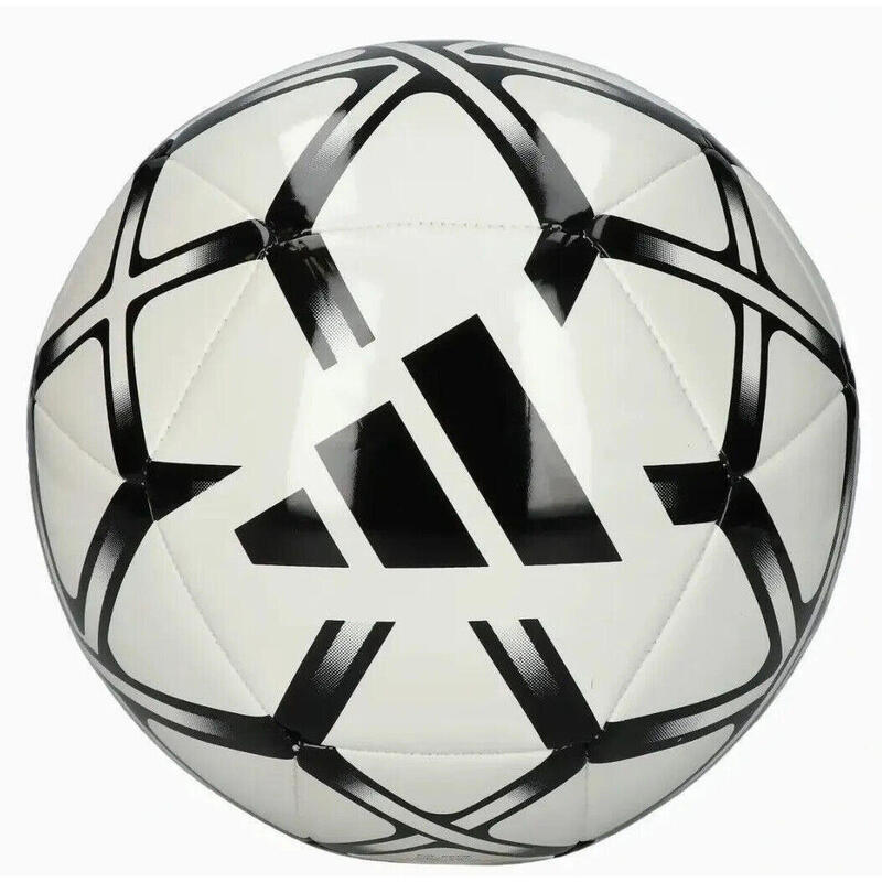 Mingie de fotbal Adidas Starlancer alb cu negru, marimea 5