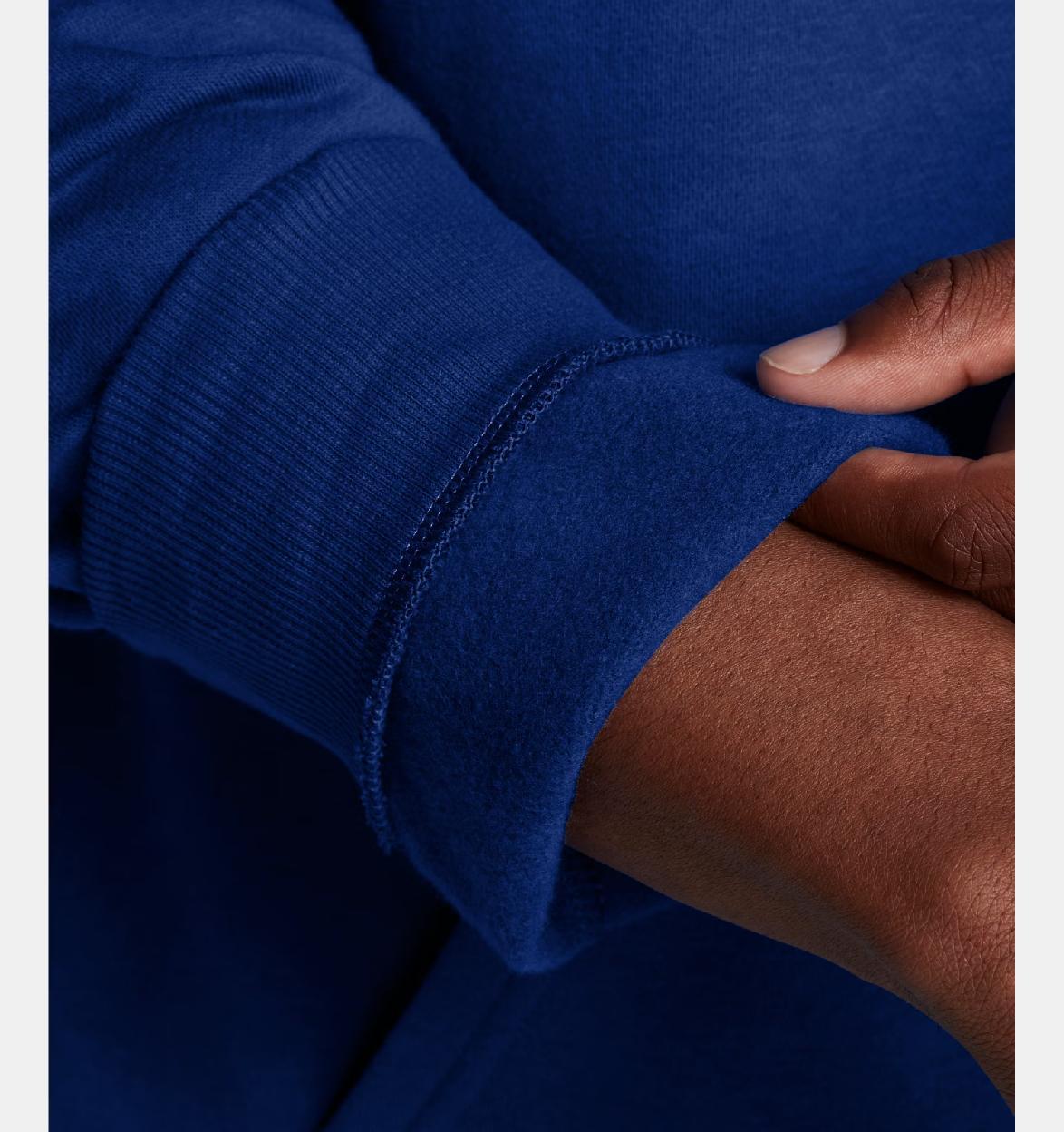 Sweat à capuche Under Armour Rival bleu molleton 5/5