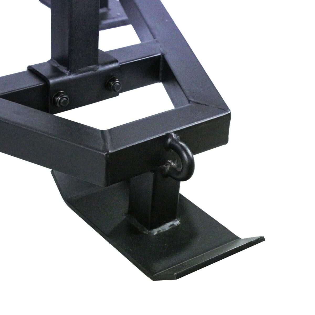 Traineau de puissance acier Sled 91x78x100 cm noir Ø51mm 3/5