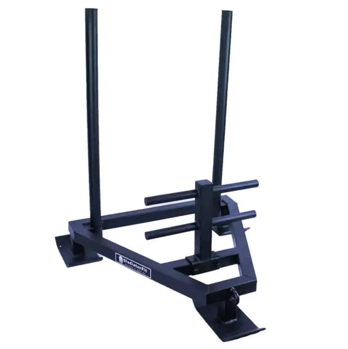 GLADIATORFIT Slitta da potenza in acciaio Sled 91x78x100 cm nero Ø51 mm
