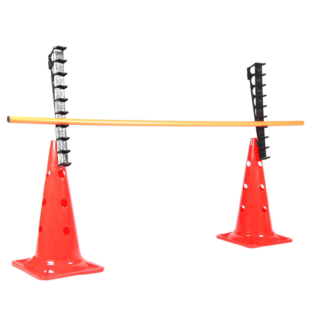GLADIATORFIT Multifunctional Orange PVC Speed Hurdle 150x6x38cm with 2 Cones