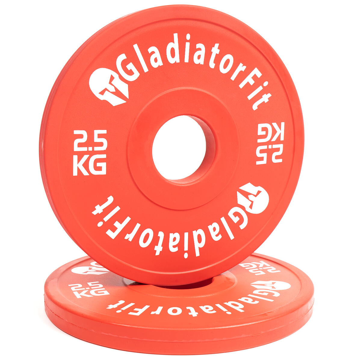 Gladiatorfit - Disques Fractionnaires Fractional Plate Ø51mm Caoutchouc 2,5kg (lot De 2) - Poids De Musculation - Rouge - 2,5 Kg - Decathlon