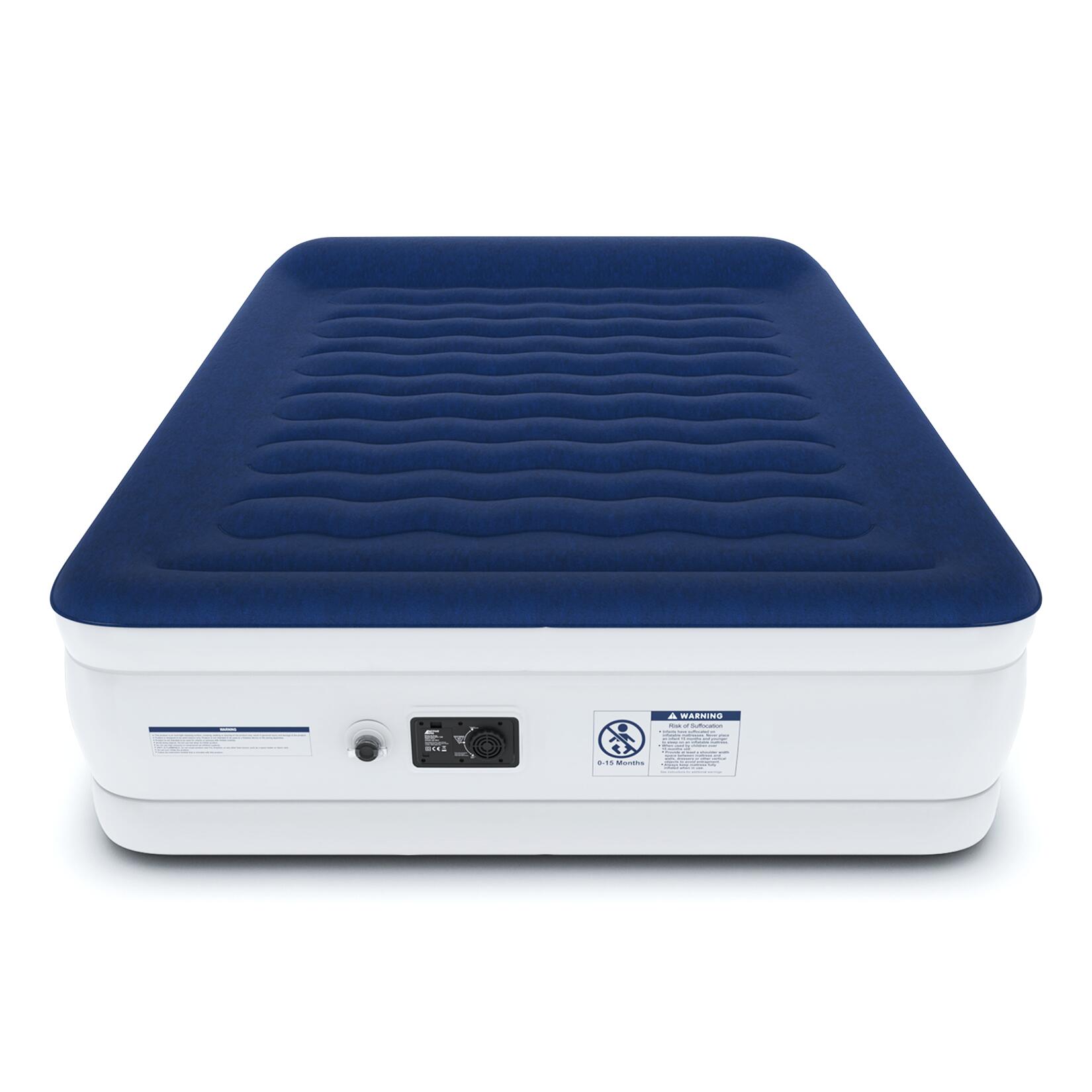 Lit gonflable King Size de luxe avec pompe électrique et oreiller intégré 4/7