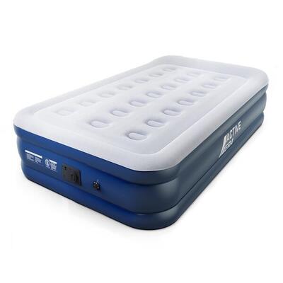 Premium eenpersoons luchtbed met elektrische pomp en waterdichte stof