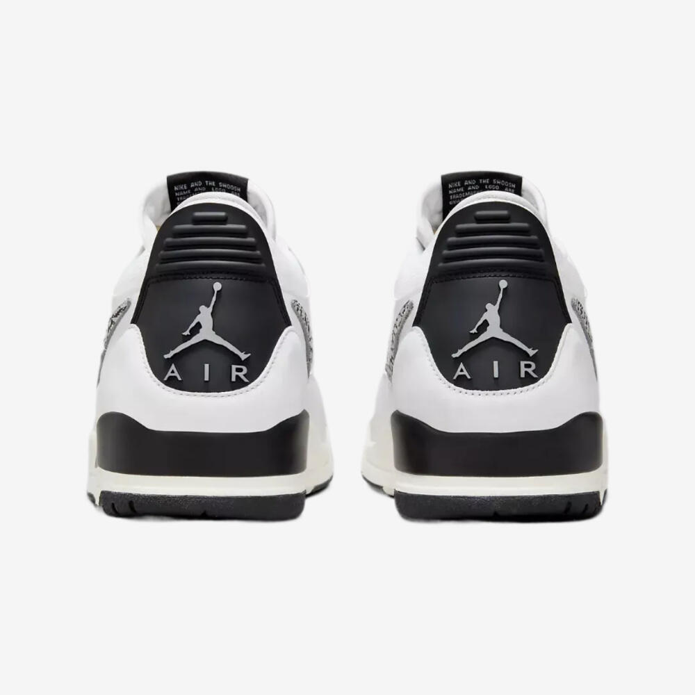 Jordan Legacy 312 Low White Black Elephant Swoosh 6/6