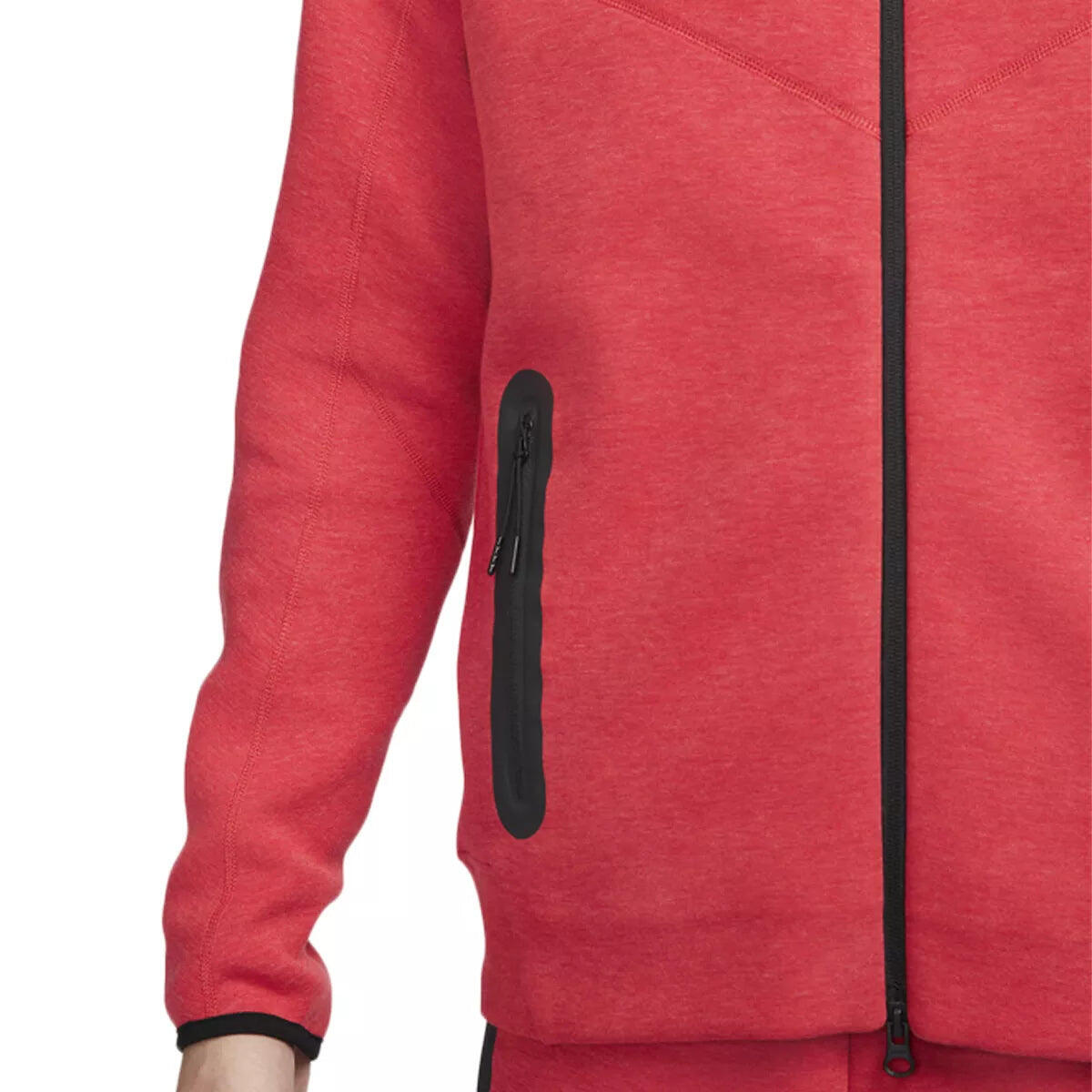 Full Zip Hoodie Joggers Set  Sportswear Tech Fleece Light University Red Heather 7/7