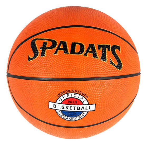 Ballon de basket professionnel caoutchouc orange - entraînement et compétition