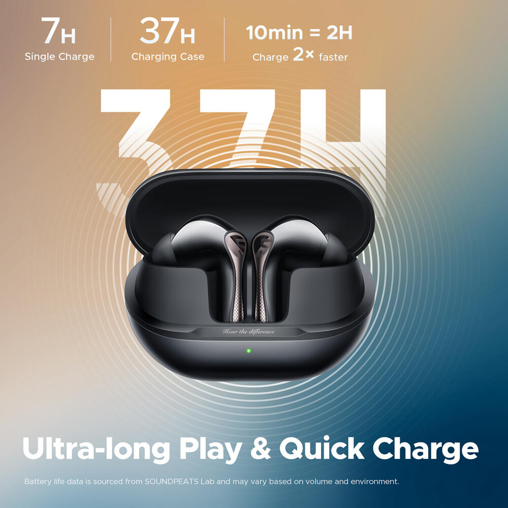 SoundPEATS Air5 Pro Earbuds Black