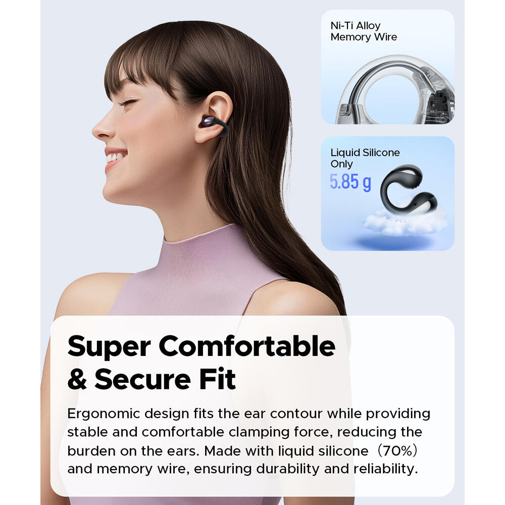 SoundPEATS PearlClip Pro Earbuds Black