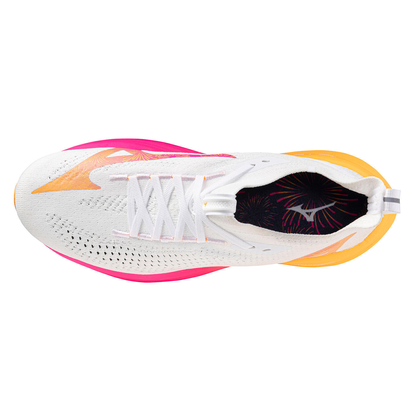 Mizuno Neo Vista 2 Zapatilla de running Blanca, rosa y naranja 4/7