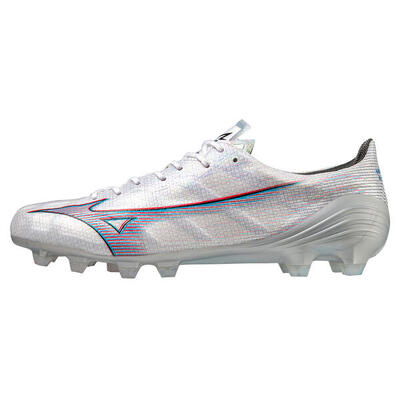 Mizuno Alpha Japan Scarpe da Calcio Bianco Grigio