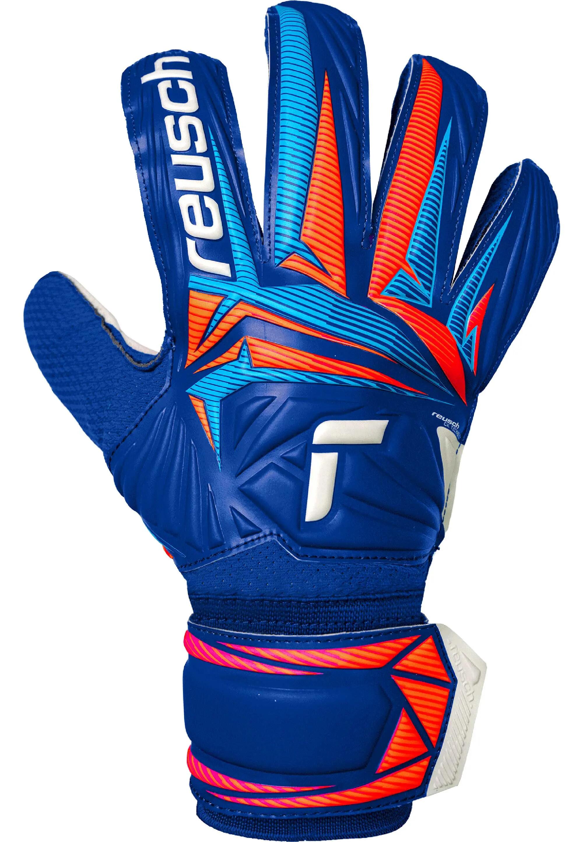 Reusch Attrakt Solid sharp kék/fehér/riasztó narancs kapuskesztyű 2/8