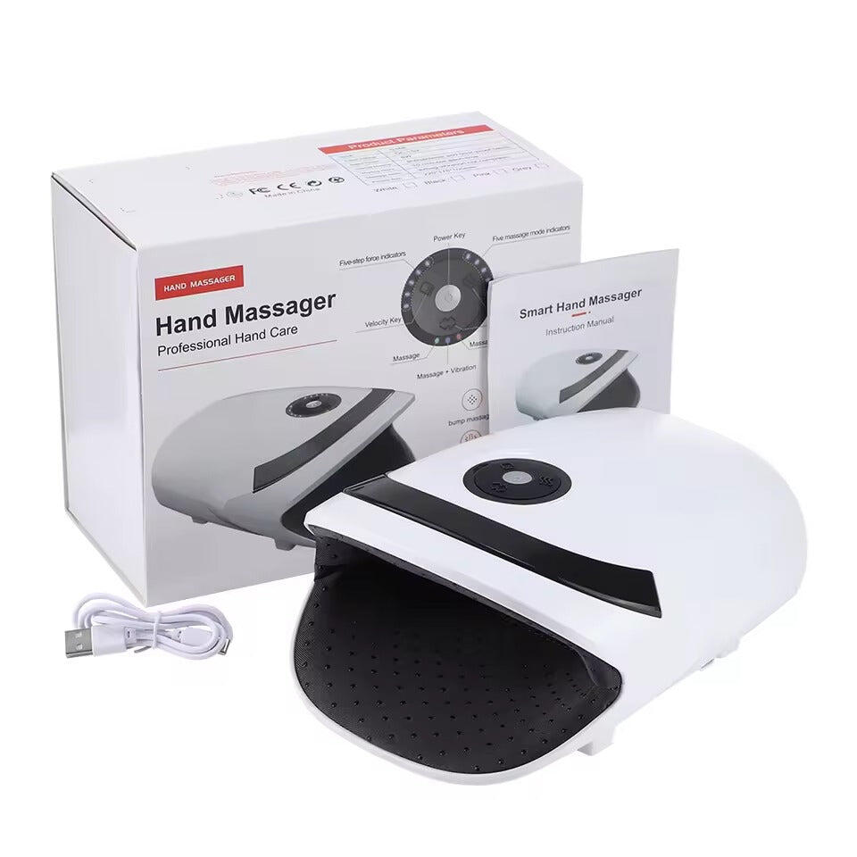 NNETM Rechargeable Hand Massager with Heat & Vibration Therapy