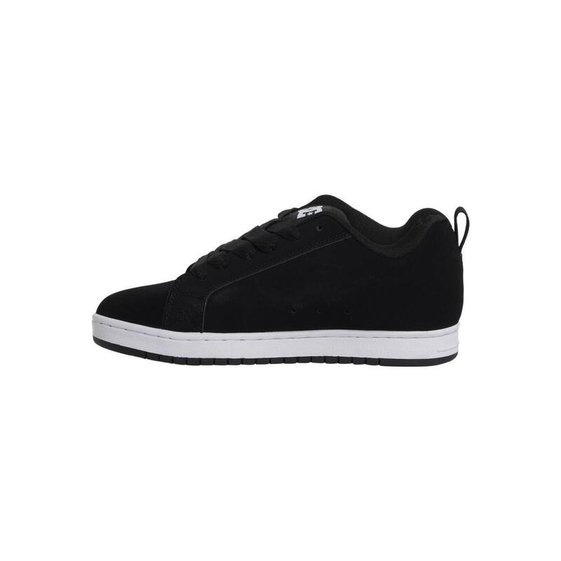 Pantofi DC Shoes Court Graffik din piele neagră pentru bărbați