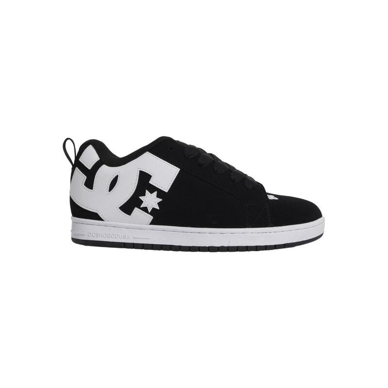 Pantofi DC Shoes Court Graffik din piele neagră pentru bărbați