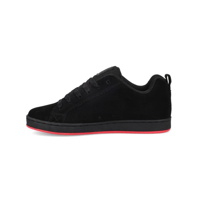 Pantofi dc-shoes din piele neagră sportivi