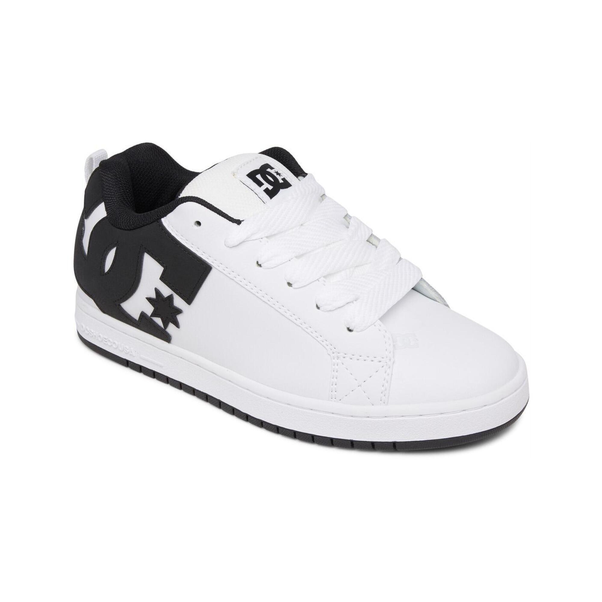 Dc Shoes - Chaussures En Cuir Court Graffik Blanc Homme - Chaussures De Sport - Blanc - Decathlon