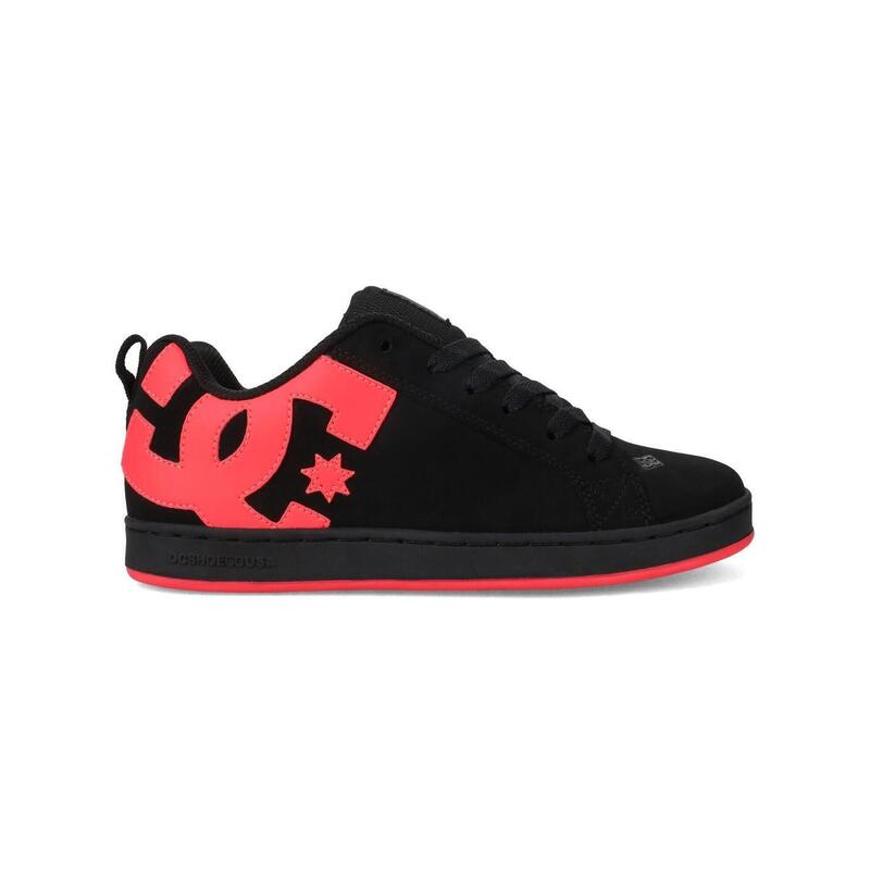 Pantofi dc-shoes din piele neagră sportivi