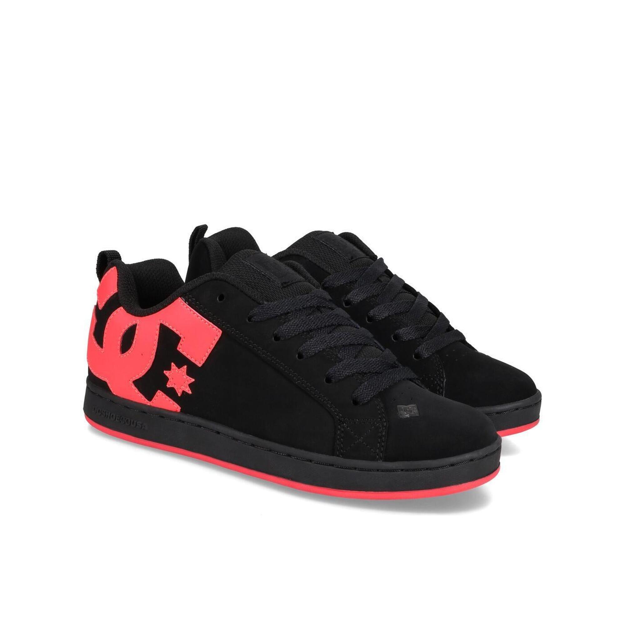 Dc Shoes - Chaussures En Cuir Court Graffik Noir Femme - Baskets - Noir - Decathlon