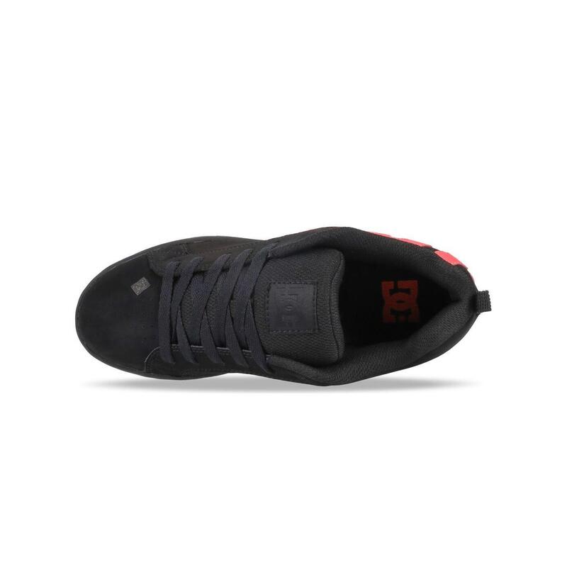 Pantofi dc-shoes din piele neagră sportivi