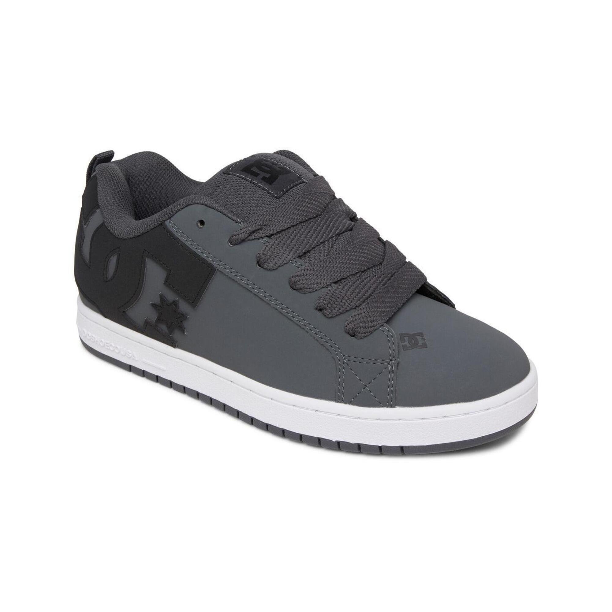 Dc Shoes - Chaussures En Cuir Court Graffik Gris Homme - Chaussures De Sport - Gris - Decathlon