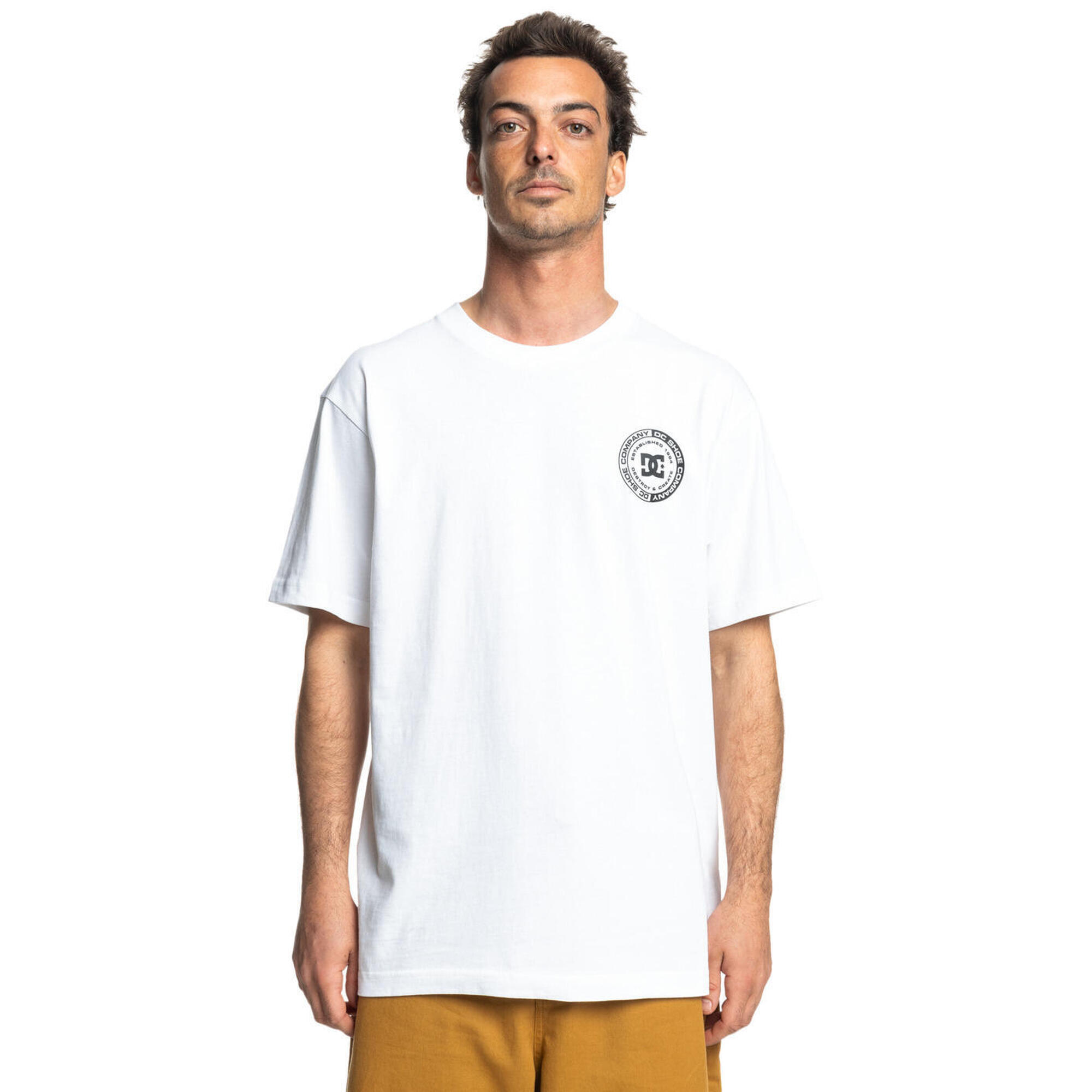 Dc Shoes - T-shirt À Manches Courtes Blanc Homme - T-shirt Manches Courtes - Blanc - Decathlon