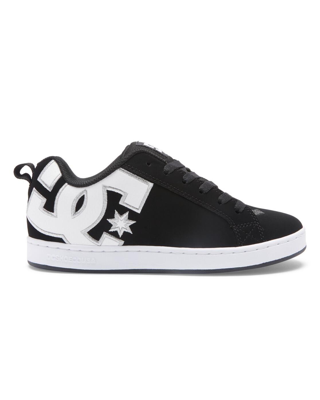 Zapatillas de piel COURT GRAFFIK Negro Mujer 2/6