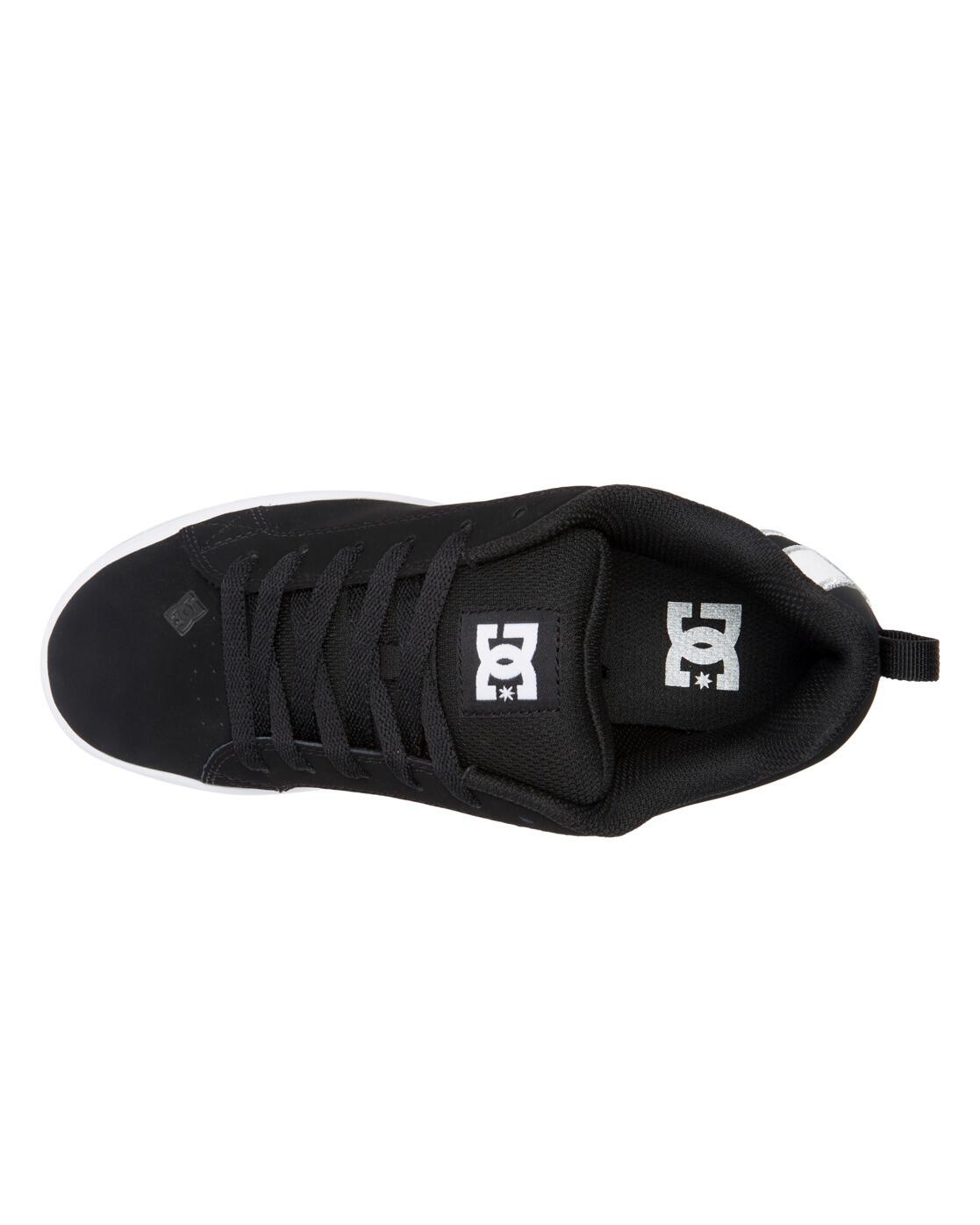 Zapatillas de piel COURT GRAFFIK Negro Mujer 4/6