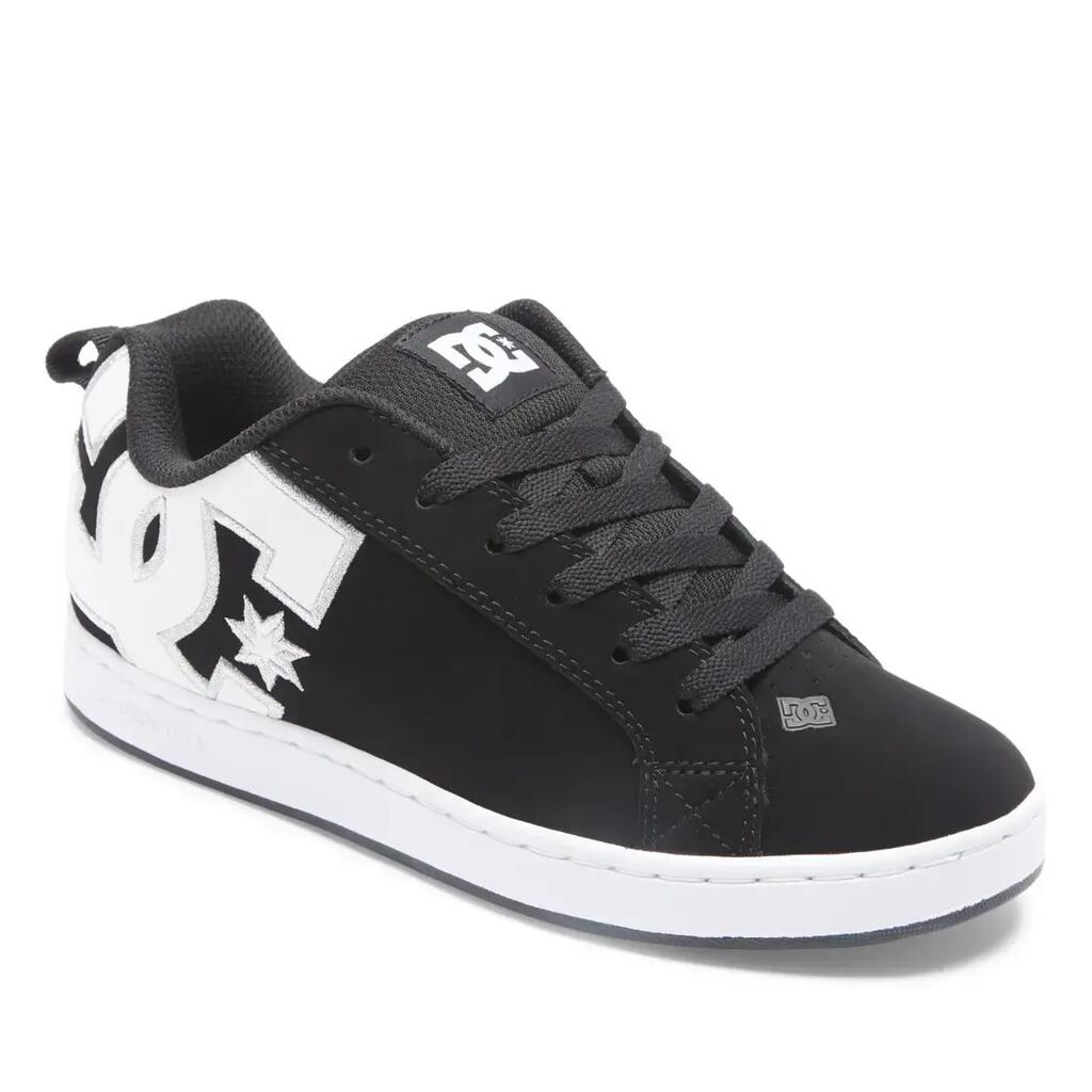 DC Shoes Court Graffik Trainers-Black/White Stencil