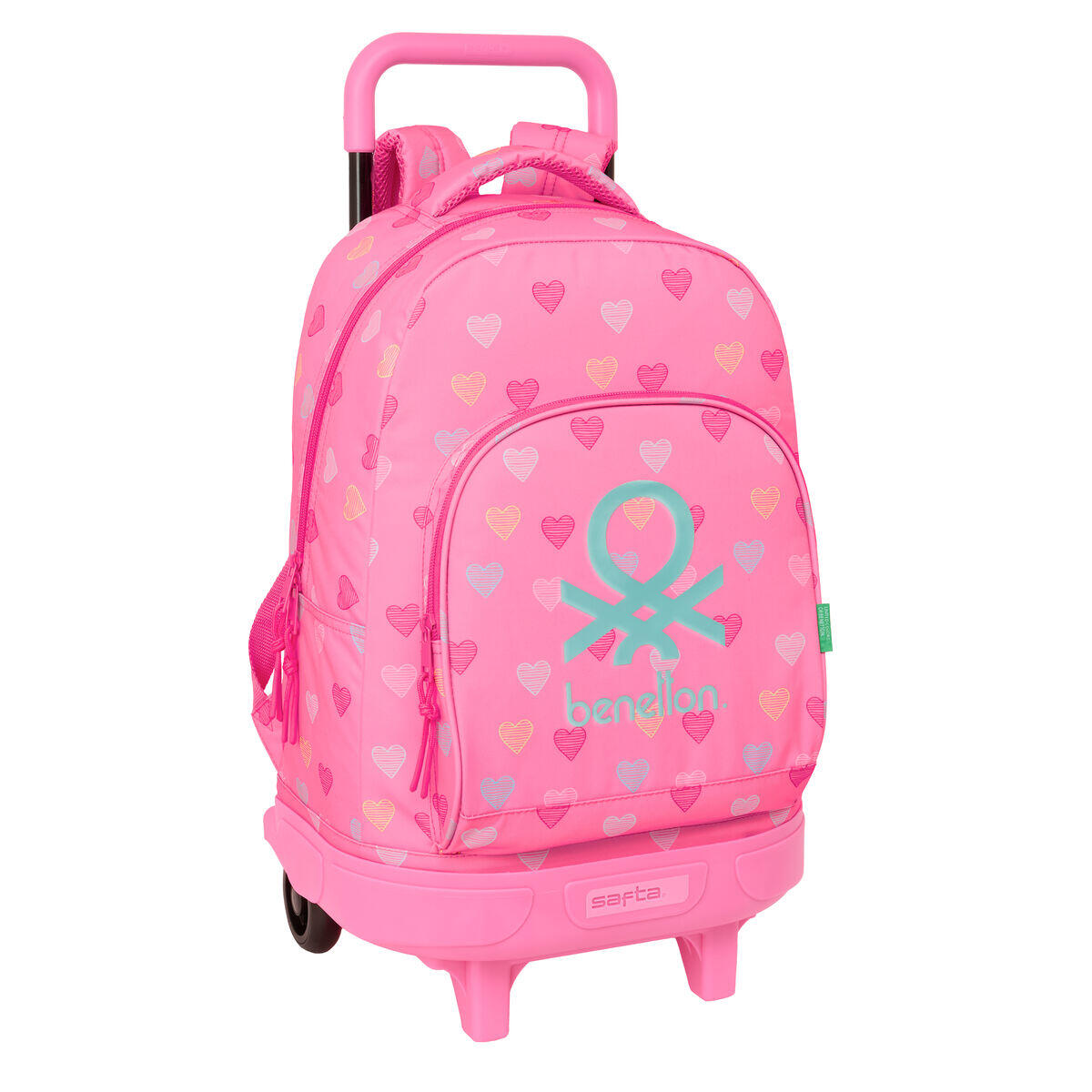 Cartable à roulettes BENETTON Heart Polyester 300D 1/3
