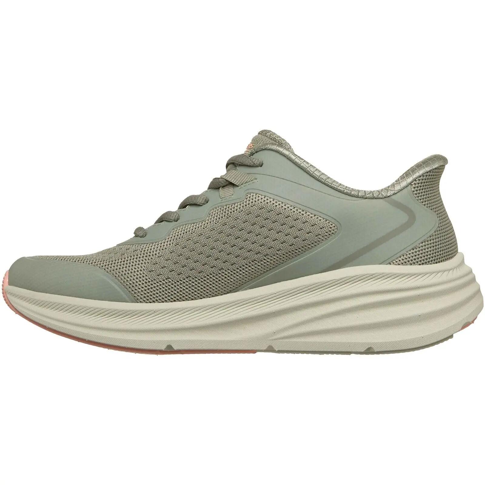 Skechers BOBS Skillz Textile Women's Olive Trainers 4/5