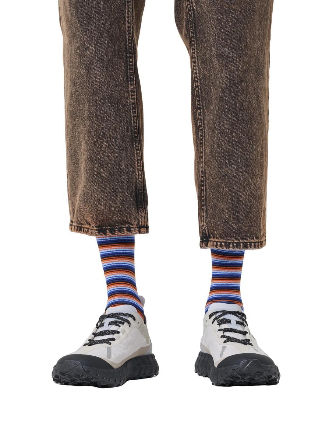 Sokken Happy Socks Model Mini Stripe Kleur Blauw 2/5