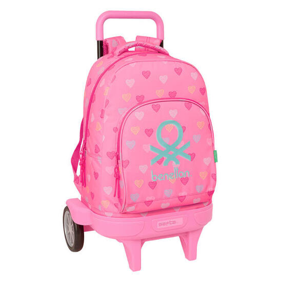 Cartable à roulettes BENETTON Heart Polyester 300D
