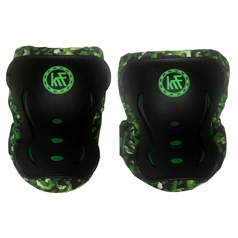 SET PROTECCIONES JUNIOR KRF CAMUFLAJE VERDE 2/5